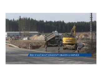 Kaplice otevírá nový kruhový objezd pro D3