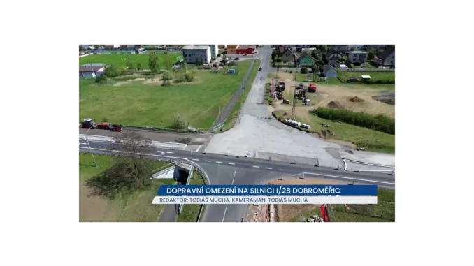 Kruhový objezd u Dobroměřic a dopravní omezení