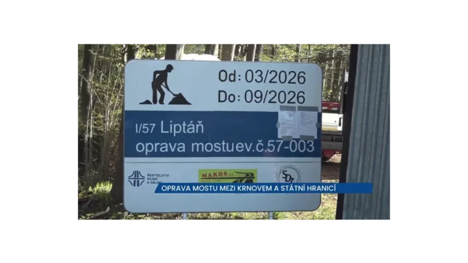 Oprava mostu u Krnova potrvá až do srpna 2026