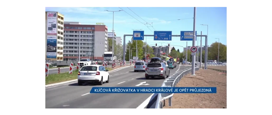 Křižovatka Mileta v Hradci Králové znovu otevřena