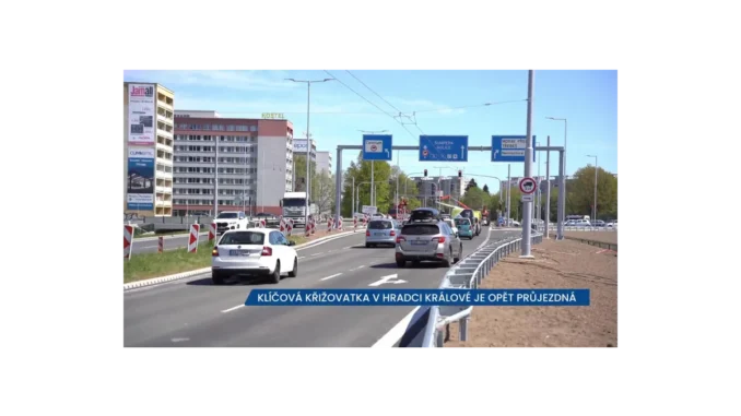 Křižovatka Mileta v Hradci Králové znovu otevřena