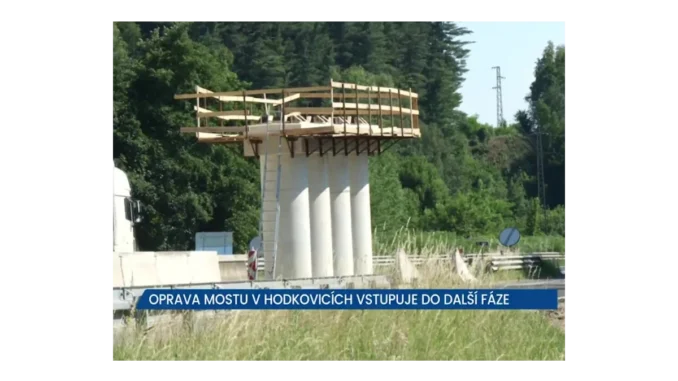 Hodkovice: Další fáze opravy mostu s dopravními změnami