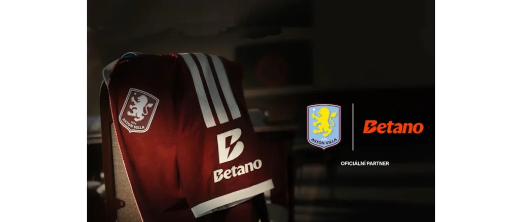 Betano a Aston Villa prodloužili spolupráci na 3 roky