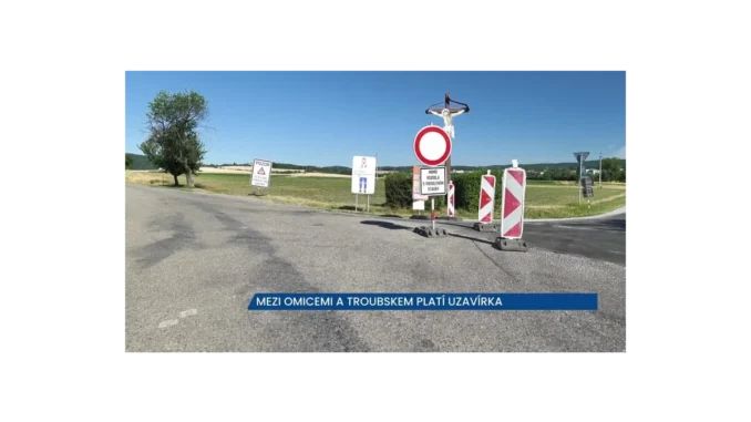 Rekonstrukce vozovky mezi Omicemi a Troubskem