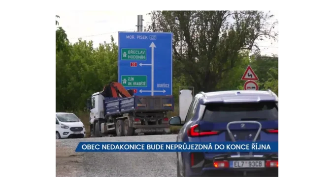 Nedakonice: Uzavírka silnice do konce října 2023