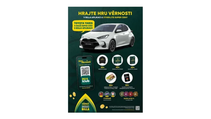 BILLA spouští soutěž o výhru Toyota Yaris